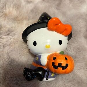 Sanrio Hello Kitty Witch Figurine in Black, Orange, Purple